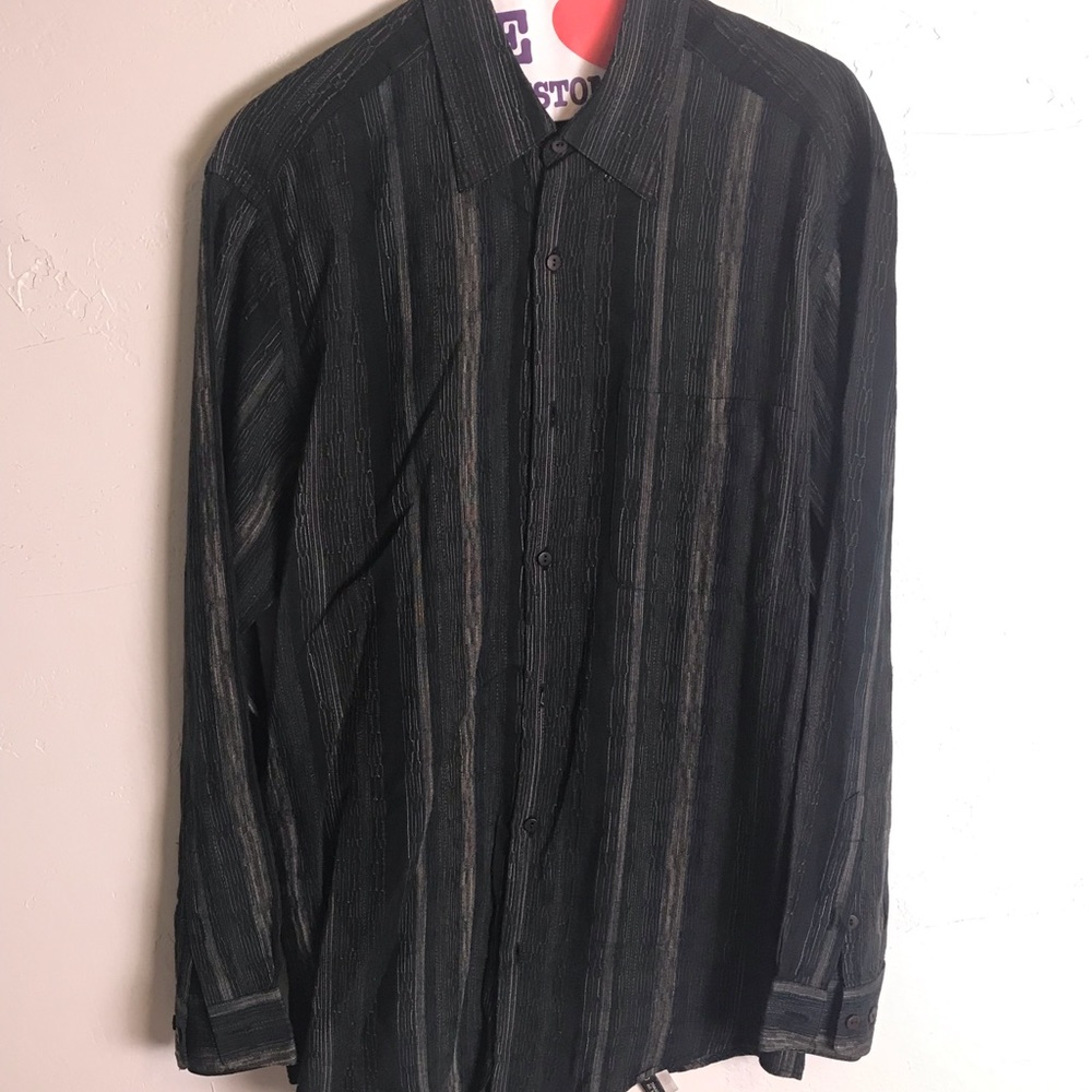 Jhane Barnes Shirt | Button-front shirt Blue